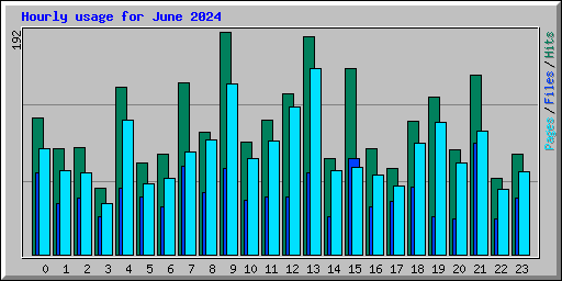 Hourly usage for June 2024